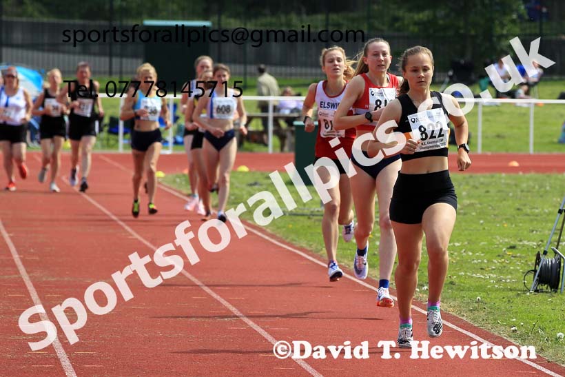 Women and Girls 5000 metres, 2022 North Eastern Track and Field Champs., Middlesbrough. David T. Hewitson/Sports for All Pics